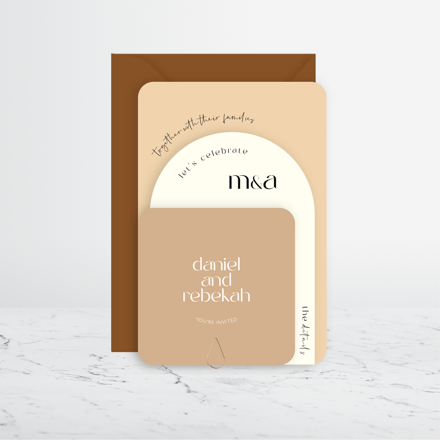 Alabaster Invitation 3 Card Package