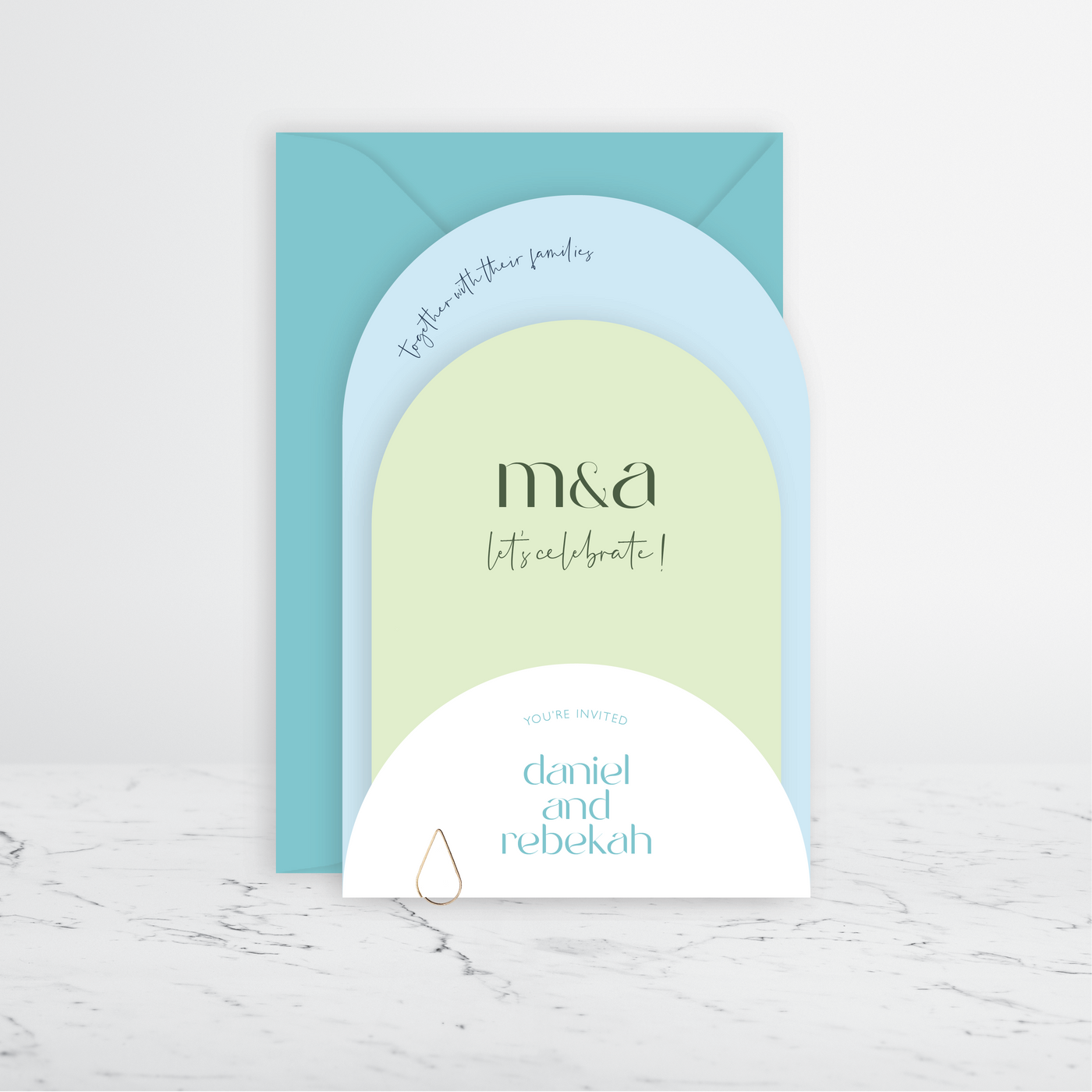 Alabaster Invitation 3 Card Package