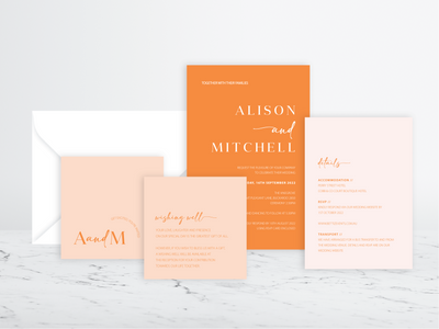 Astrid Invitation 3 Card Package