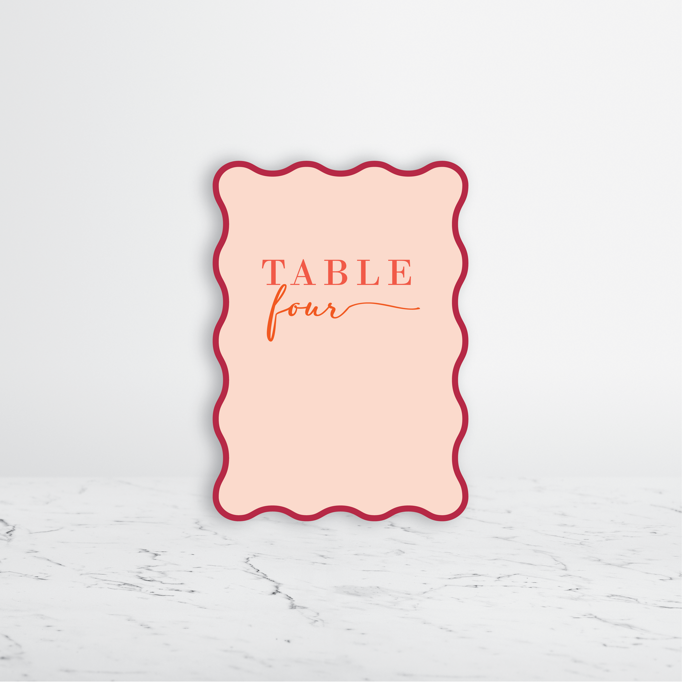 Astrid Foam Board Table Numbers / A6
