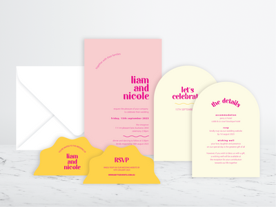 Jezebel Invitation 3 Card Package