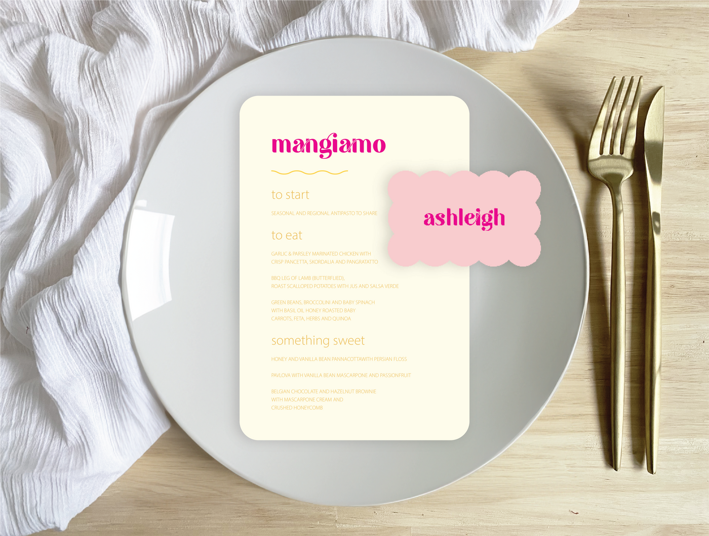 Jezebel Menu Package