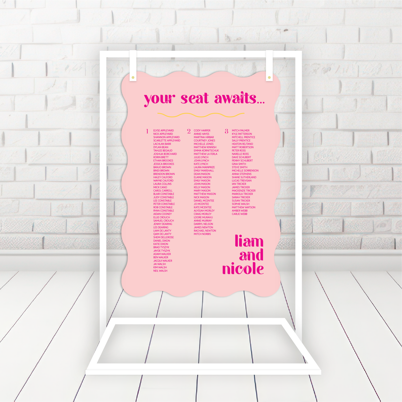 Jezebel Seating Chart