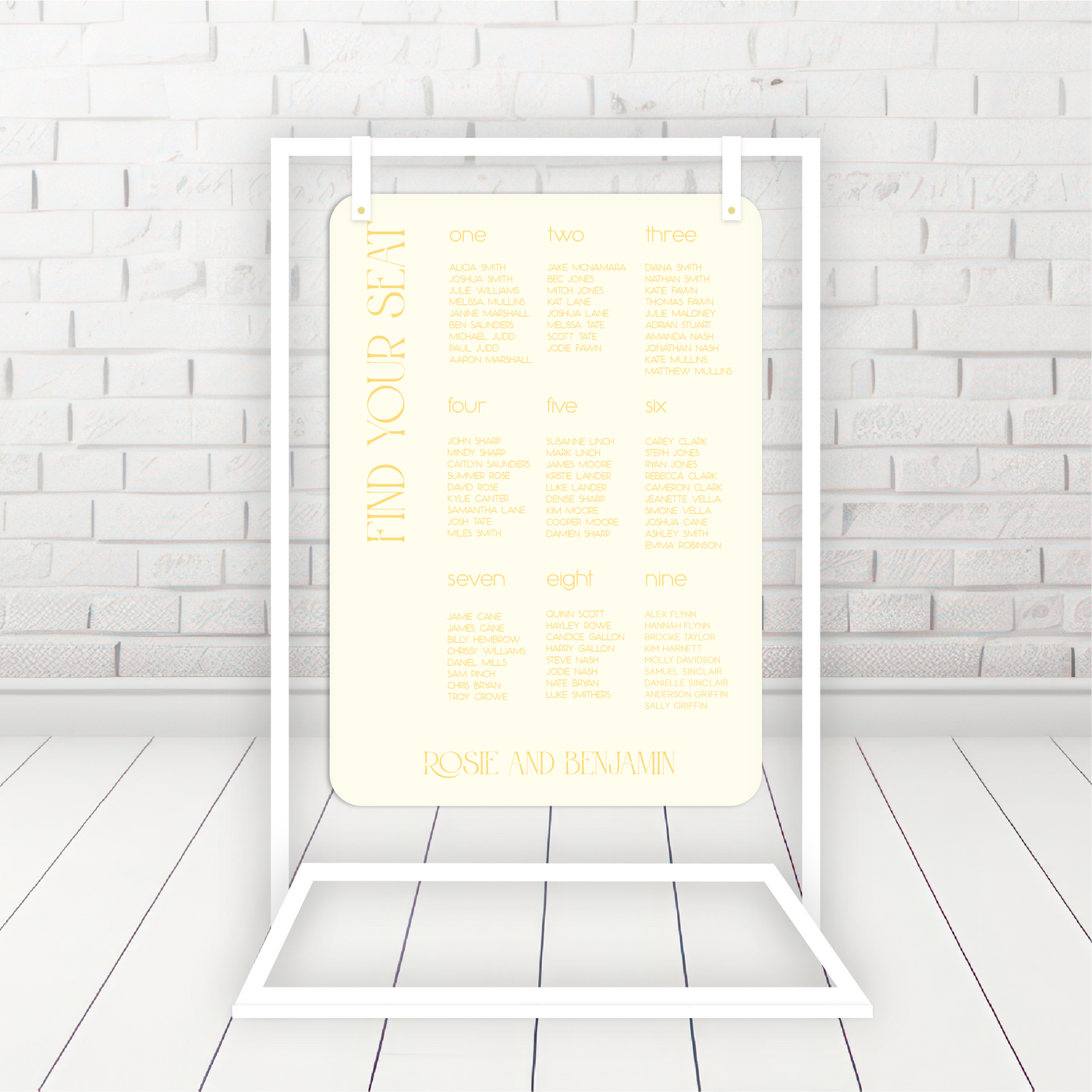 Nixon Seating Chart