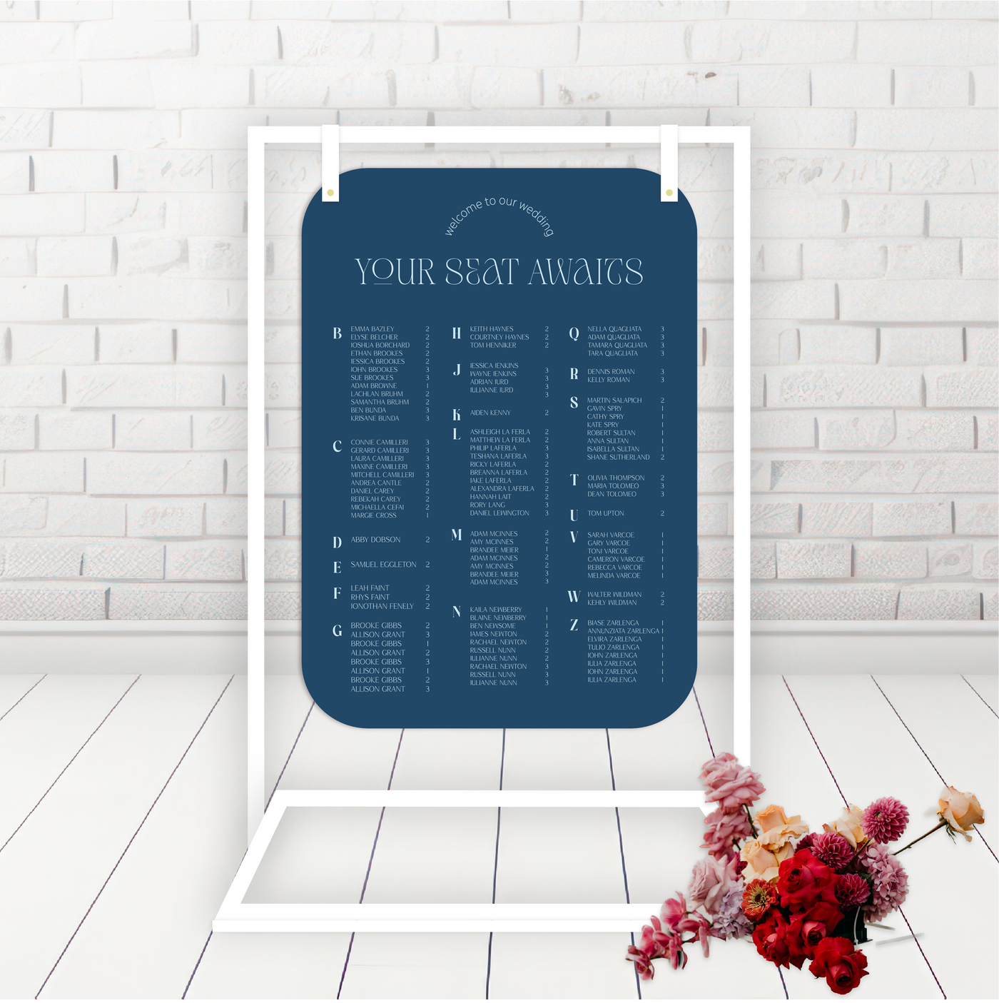 Vade Seating Chart