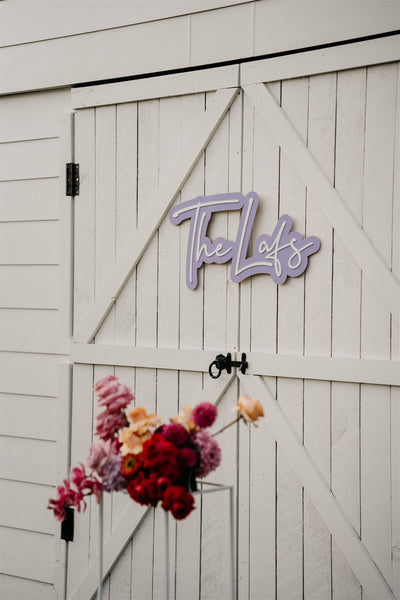 Floating Acrylic Name Sign