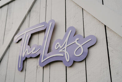 Floating Acrylic Name Sign
