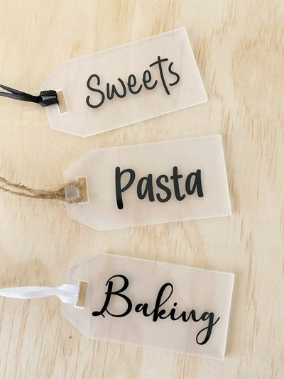 Home organisation labels pantry label swing tag