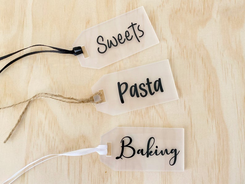 Home organisation labels pantry label swing tag
