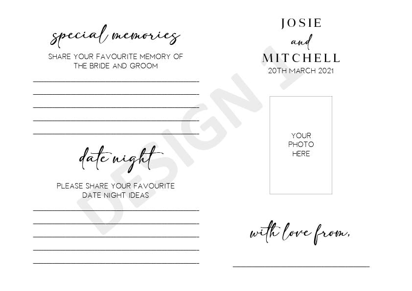 Engagement Guest Book - Astrid