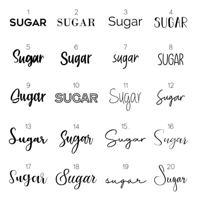 Small Pantry/Home Organisation Labels