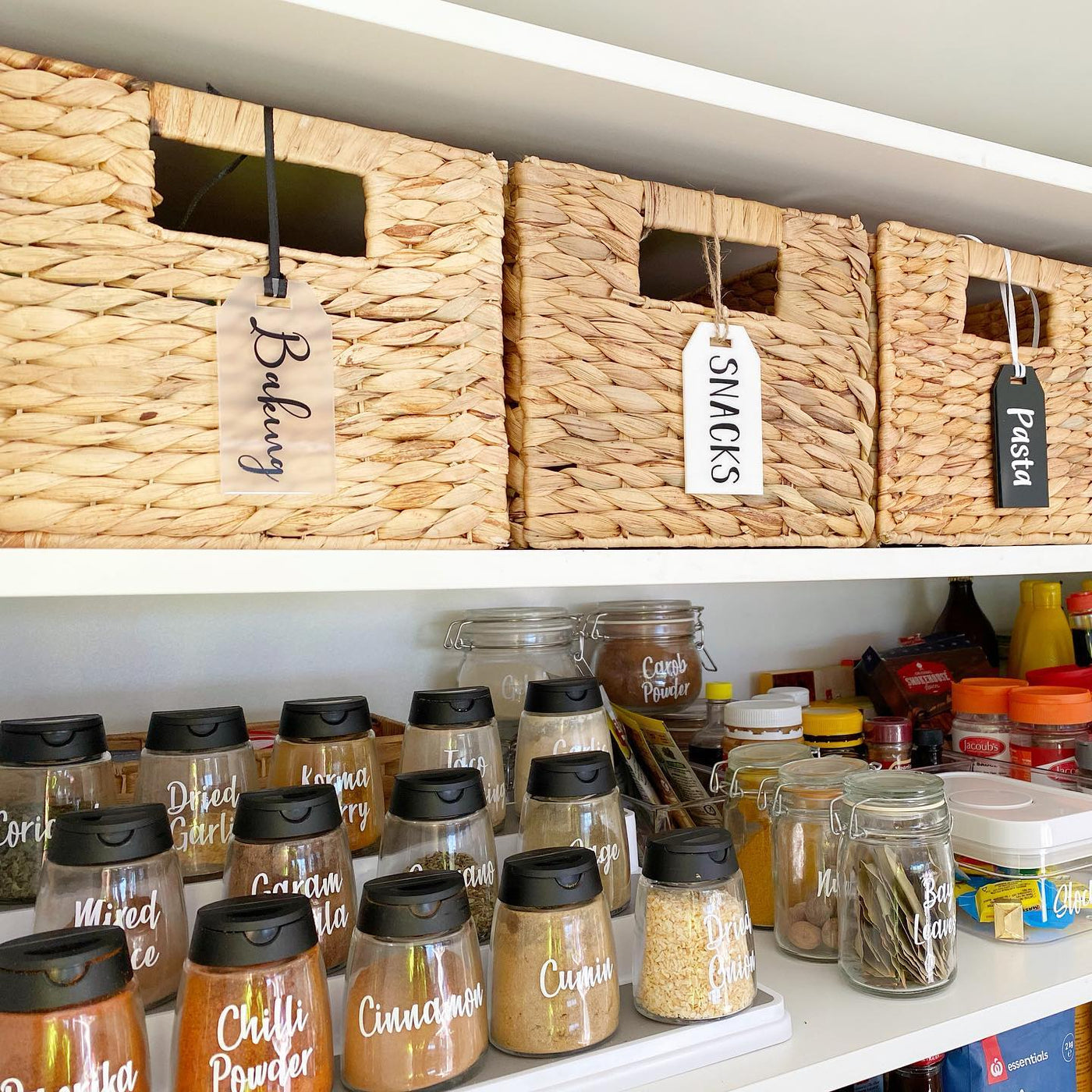 Home organisation labels pantry label swing tag