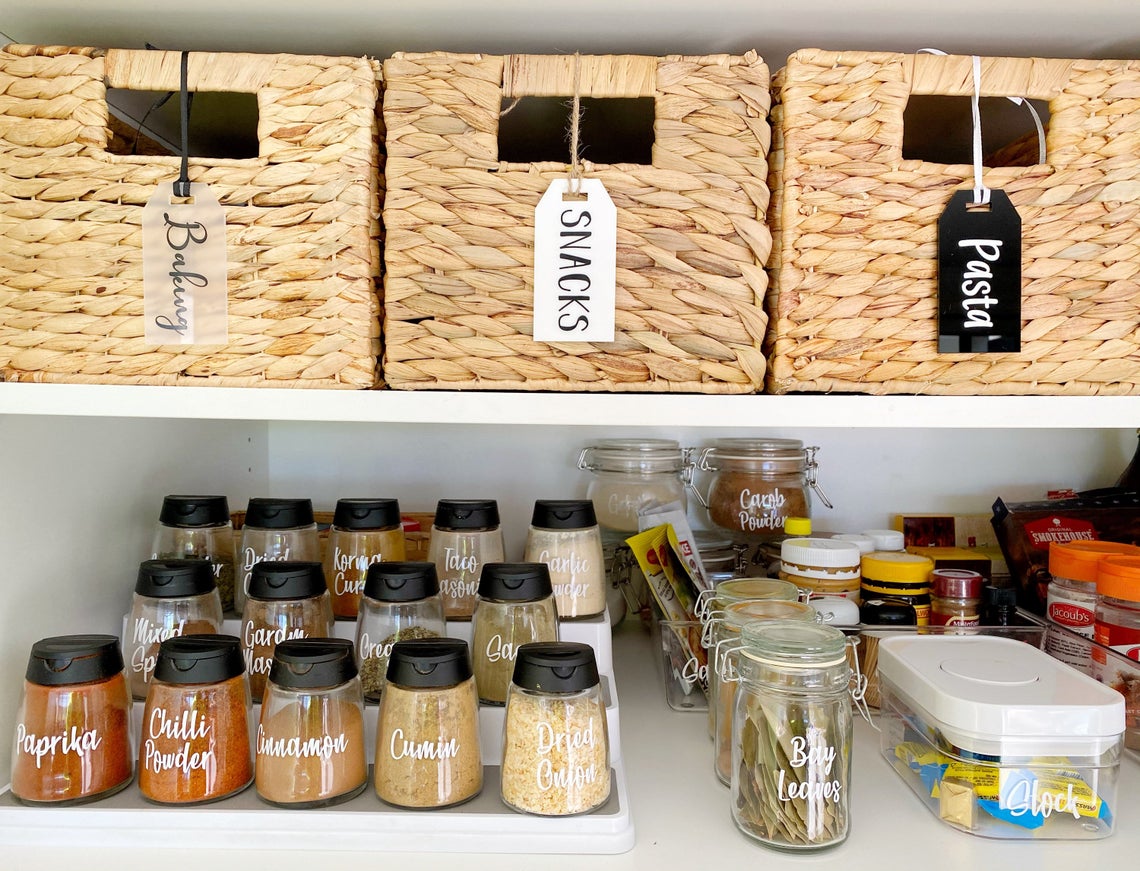 Home organisation labels pantry label swing tag