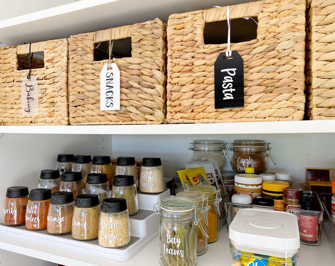 Home organisation labels pantry label swing tag