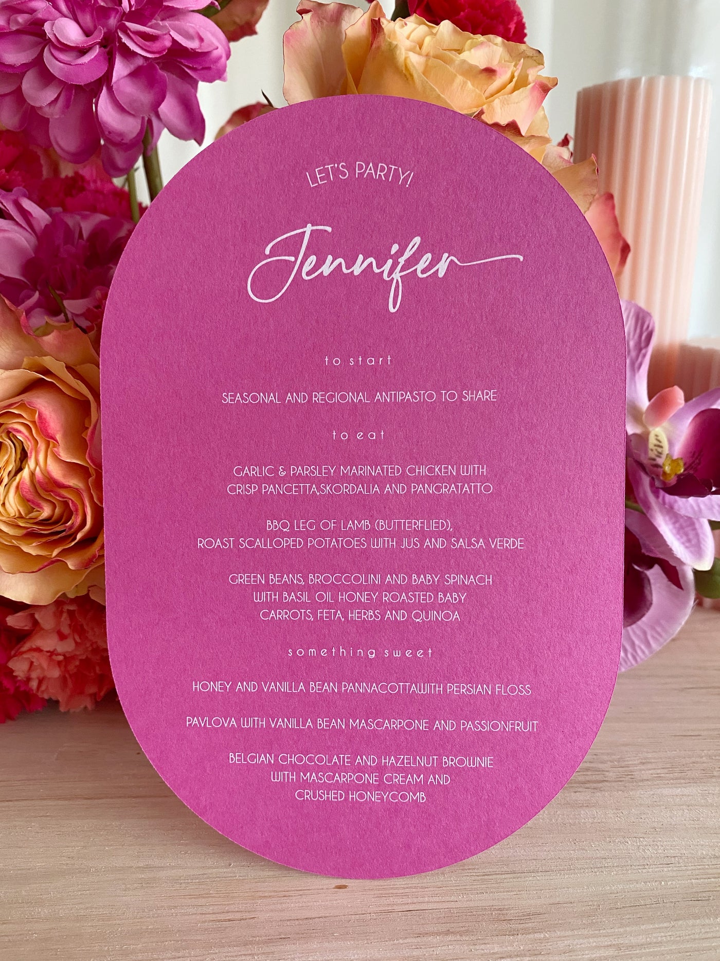 Cupid Menu