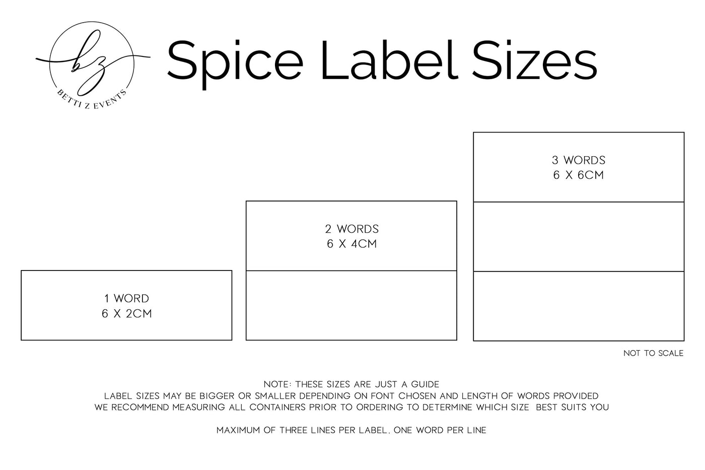 Spice Jar/Pantry/Home Organisation Labels