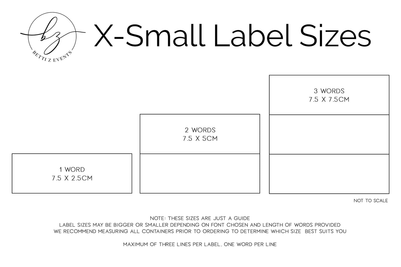 Small Pantry/Home Organisation Labels