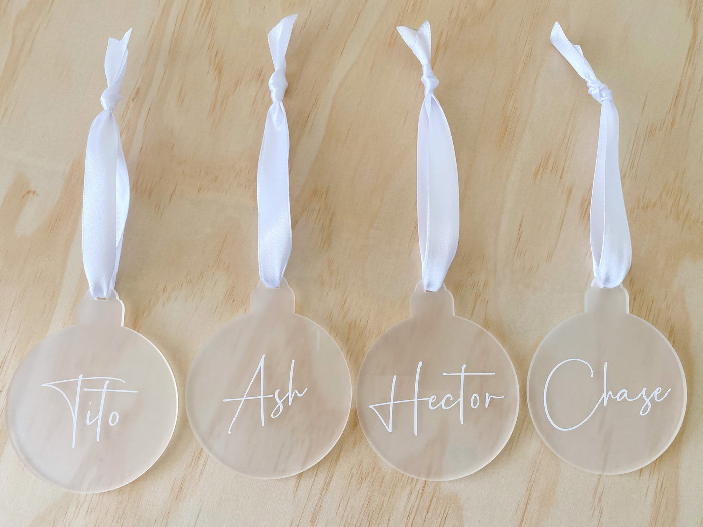 Personalised Christmas Bauble Acrylic