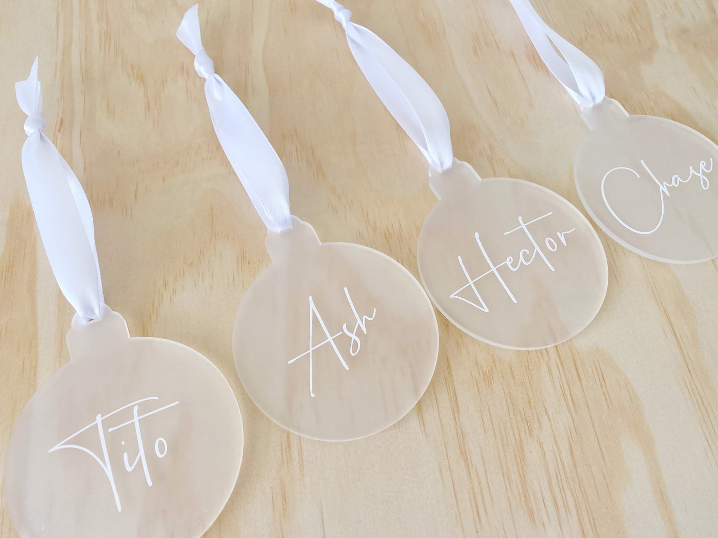 Personalised Christmas Bauble Acrylic
