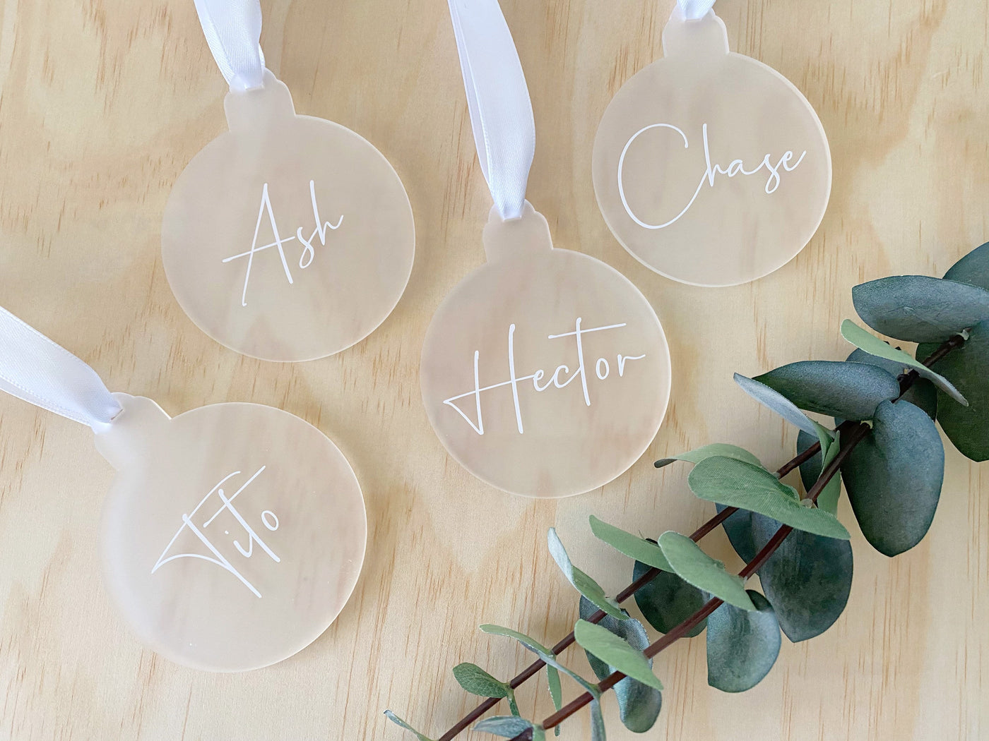 Personalised Christmas Bauble Acrylic